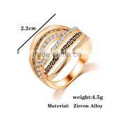 Korea Style Cheap Jewelry Online Rose Gold Crystal Rings thumbnail-2