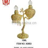 Double Gloden Metal Perfume Alloy Bottle Grows On The Radermachera