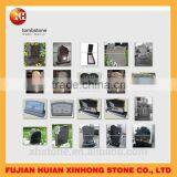 Red Stone Custom-made Gravestone Upright Tombstone Headstone Memori thumbnail-5