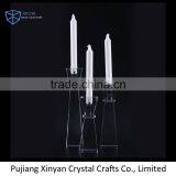 Newest Sale Custom Design Tall Crystal Pillar Candle Holders on Sale thumbnail-1