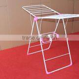 Heavy Duty Folding Dryer Hanger With Wing Style Indoor Drying Rack in White thumbnail-5