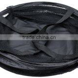 Vivinature Large Round Mesh Laundry Foldable Hamper With Hard Canvas thumbnail-3