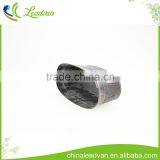 Bulk Decorative Black Oval Shape Planter Metal Flower Pot With Vertical Stripes thumbnail-6