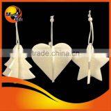 3D Felt Christmas Hanging Ornament With Heart Shape and Christmass Tree Design thumbnail-1