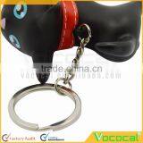 Vinyl Cat Doll Pendant Metal Stainless Steel Key Ring Keychain thumbnail-4
