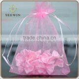 Cheap Sheer Pink Organza Favor Bags thumbnail-1