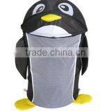 Cartoon Penguin Kid Foldable Pop-Up Laundry Collection Basket thumbnail-1