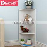 New Design Household Essentials 3-Shelf Wooden Corner Shelf thumbnail-3