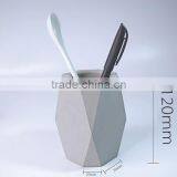 Desktop Deco Concrete Geometric Pot Pen Holder Soup Spoon Container thumbnail-2