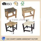 Vintage Black Seagrass Woven Seat Solid Wood Baby Chair With Lidder Back thumbnail-2