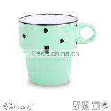 Stoneware Solid Color Ceramic Coffee Mugs thumbnail-3