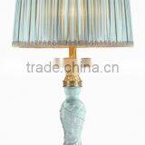 Finely Cast Exquisite Chinoiserie Style Brass and Crystal Table Reading Lamp With Beautiful Embroidered Lampshade BF12-04124a thumbnail-6