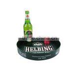 Plastic Anti-slip Serving Tray Round Bar Beer Tray Dia.32cm thumbnail-1