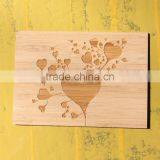 creative fancy loving card laser engraved