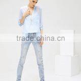 Autumn Latest New Design Women Funky Ripped Denim Jean Pants thumbnail-4