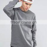 Hot Sale Autumn Custom Without Hood Crew Neck Grey Men's 80% Cotton 20% Polyester Casual Breathable Fleece Pullover Sweatshirt thumbnail-1