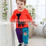 2014 Fashional Baby Boy Cotton Applique "girrafe" T-shirt for Kids Top thumbnail-1