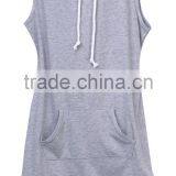 2016 Boho Sexy Women Sleeveless Hoodie Summer Beach Short Mini Dresss Causal Slim Dress WHolesale thumbnail-3