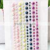 Wholesale Custom Diy Self Adhesive Acrylic Rhinestone Gem Pearl Sticker thumbnail-2