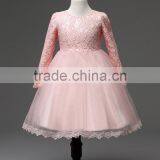 MGOO Boutique Clothing Korea Sryle Lace Dress For Girl White And Pink 2-9 Years Old Dresses Infant MGT004 thumbnail-4