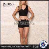 MGOO 2017 Fashionable Sleevless Running Hoodies Tops Plain Basic Shirts Jersey Custom Made Lycra Cotton Tops thumbnail-1