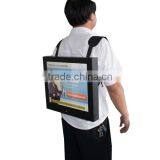 15inch Lcd Backpack Media Exhibition Board ad Display