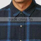Wholesale Custom Long Sleeve Fashion Plaid Man Shirt thumbnail-3
