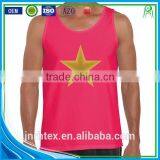 Custom Printing Cotton Spandex Sleeveless Sports A-shirt thumbnail-2