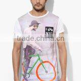 Multi Colored Printed Cotton Round Neck T-Shirts thumbnail-1