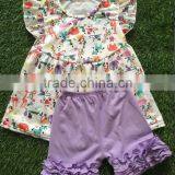 New Design Baby 2 Pcs Outfit Girls Clothing Set Kids Summer Boutique Children Clothes Set Long Sleeve Red Dress Top And Pant Set thumbnail-3