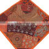 Orange Large Floor Pillow Decorator Classic Sofa Handmade Cushion thumbnail-1