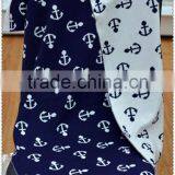 Navy Style Knit Baby Wool Blanket thumbnail-3