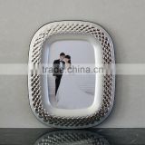 silver plated iron photo frame classy metal wire photo frame