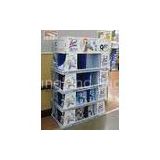 4 Floor Purchase Cardboard Display Shelf For Supermarket Promotion