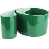 2mm Ply Green Conveyor Belt Smooth PVC Top Fabric Rough Bottom PB-G20 thumbnail-5