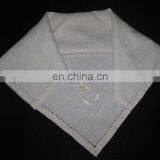 Napkins With Embroidery and Hemstitch