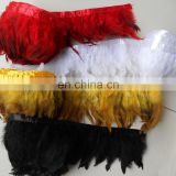 Garment ornament Largo zona plumas black feather collar strip MW-0187
