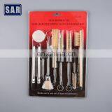 Factory customized car spray gun cleaning brushes gun kit