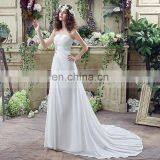 Wholesale Strapless Lace-Up Beaded Chiffon Wedding Dresses SQS035 thumbnail-3