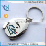 Customized Logo Shopping Cart Coin Key Chain thumbnail-4