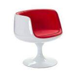 Fiberglass Cup-shaped Chair Modern Chair for Indoor Use thumbnail-2