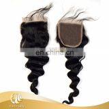 Hot Beauty 4 inch by 4 inch Swiss lace closure perfect match hair bundles