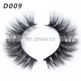 D009 Bulk popular style luxury 3D real mink lashes and custom lash packaging boxes