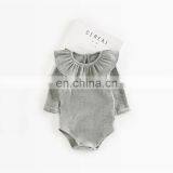 Infants & Toddler Clothes Rib Cotton Ruffle Princess Baby Girls Romper thumbnail-2