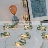 Quality Led Metal Iron Green Mini Cactus String Lights Garden Decorative Indoor Party Wedding Waterproof Fairy Strip Light thumbnail-3
