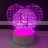 Pattern 7 Colorful Change Energy Saving USB Led Night Lamp Kids Room Decoration 3d Led Night Lamp thumbnail-6