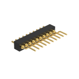 Dnenlink 1.27mm Pitch Single Row H2.0mm Right Angle SMT Type Male Header PogoPin Header thumbnail-1