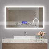 High Quality Delicate LED Lights Bathroom Mirror Clock and Temperature Display thumbnail-2