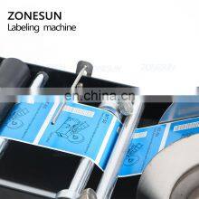 ZONESUN ZS-50 Manual Mineral Water Plastic Round Bottle Labeling Machine For Round Bottles Sticker Label Packing Machine thumbnail-4