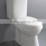 washdown soft close modern white color dual flushing system two piece western toilet